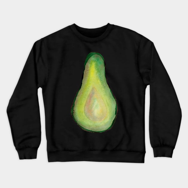 Green fresh vegetarian avocado Crewneck Sweatshirt by deadblackpony